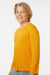 AllPro 48400Y Youth Pro Lock Performance Long Sleeve Crewneck T-Shirt Gold Model Side