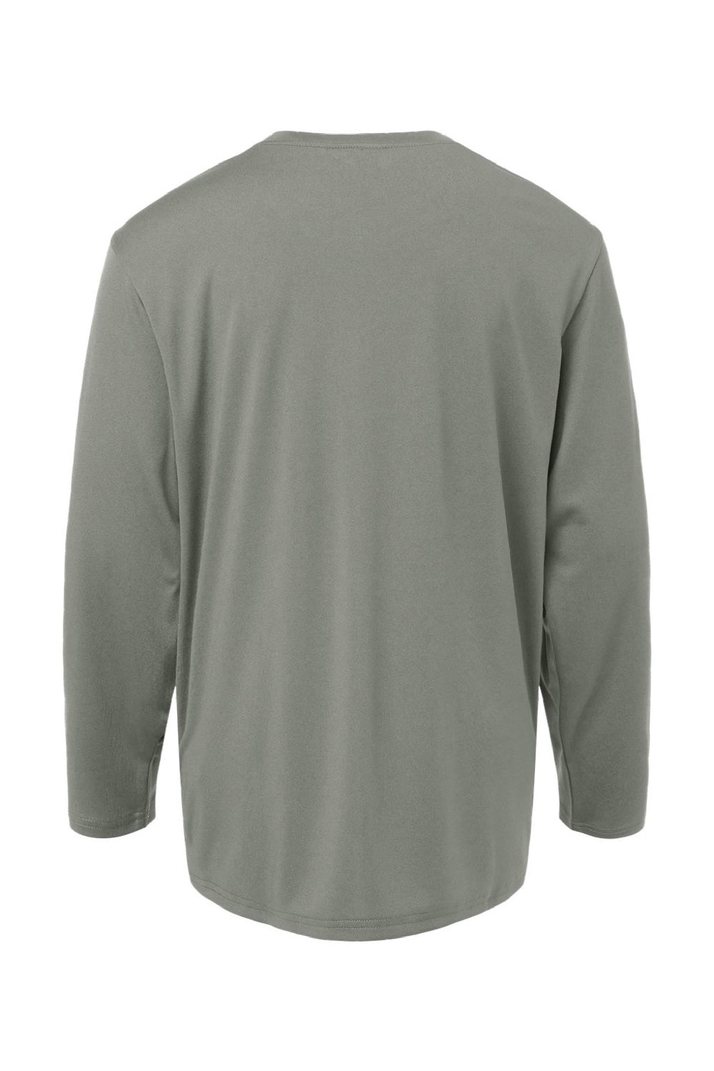 AllPro 48400Y Youth Pro Lock Performance Long Sleeve Crewneck T-Shirt Greystone Flat Back