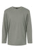 AllPro 48400Y Youth Pro Lock Performance Long Sleeve Crewneck T-Shirt Greystone Flat Front