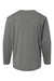 AllPro 48400Y Youth Pro Lock Performance Long Sleeve Crewneck T-Shirt Heather Granite Grey Flat Back