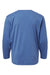 AllPro 48400Y Youth Pro Lock Performance Long Sleeve Crewneck T-Shirt Heather Royal Blue Flat Back