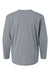 AllPro 48400Y Youth Pro Lock Performance Long Sleeve Crewneck T-Shirt Heather Steel Grey Flat Back