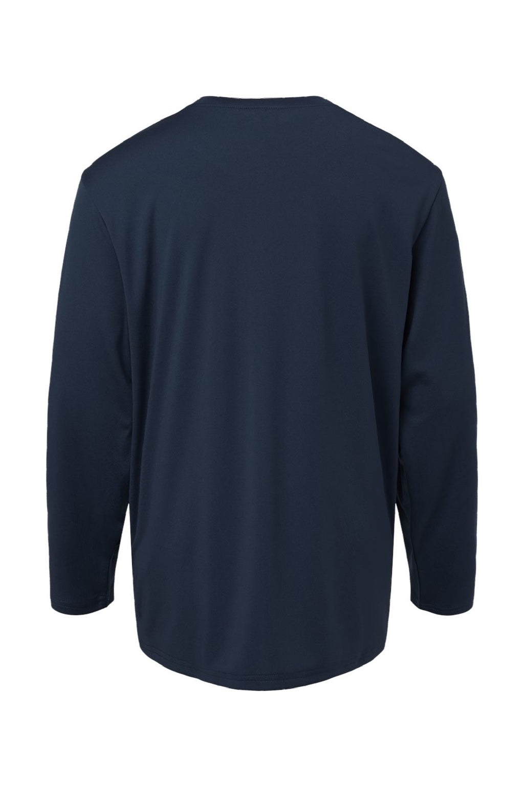 AllPro 48400Y Youth Pro Lock Performance Long Sleeve Crewneck T-Shirt Navy Blue Flat Back