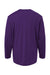 AllPro 48400Y Youth Pro Lock Performance Long Sleeve Crewneck T-Shirt Purple Flat Back