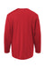AllPro 48400Y Youth Pro Lock Performance Long Sleeve Crewneck T-Shirt Red Flat Back