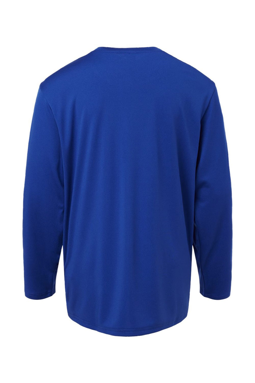 AllPro 48400Y Youth Pro Lock Performance Long Sleeve Crewneck T-Shirt Royal Blue Flat Back