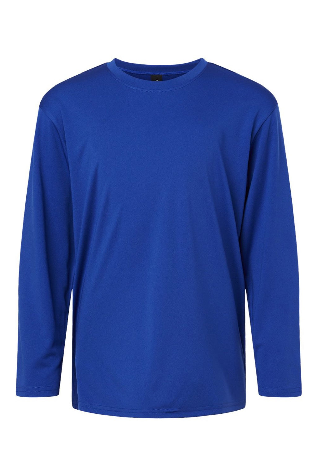 AllPro 48400Y Youth Pro Lock Performance Long Sleeve Crewneck T-Shirt Royal Blue Flat Front