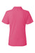 AllPro 62800L Womens Pique Short Sleeve Polo Shirt Bright Pink Flat Back