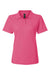 AllPro 62800L Womens Pique Short Sleeve Polo Shirt Bright Pink Flat Front