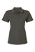 AllPro 62800L Womens Pique Short Sleeve Polo Shirt Charcoal Grey Flat Front