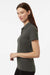 AllPro 62800L Womens Pique Short Sleeve Polo Shirt Charcoal Grey Model Side