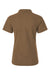 AllPro 62800L Womens Pique Short Sleeve Polo Shirt Cigar Brown Flat Back
