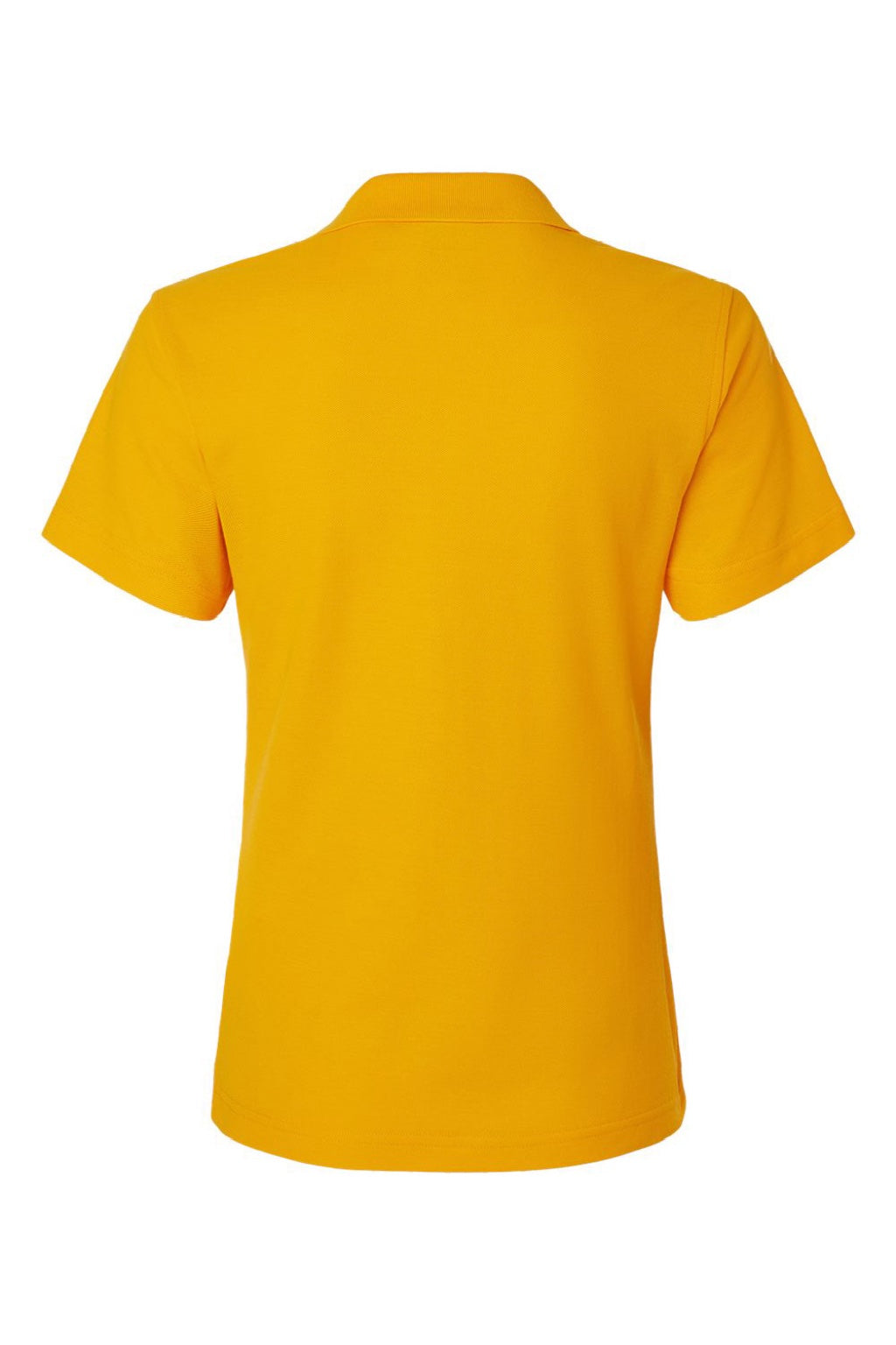 AllPro 62800L Womens Pique Short Sleeve Polo Shirt Gold Flat Back
