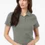AllPro Womens Wrinkle Resistant Pique Short Sleeve Polo Shirt - Greystone - Coming Soon