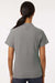 AllPro 62800L Womens Pique Short Sleeve Polo Shirt Heather Granite Grey Model Back