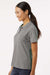 AllPro 62800L Womens Pique Short Sleeve Polo Shirt Heather Granite Grey Model Side
