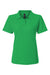 AllPro 62800L Womens Pique Short Sleeve Polo Shirt Kelly Green Flat Front