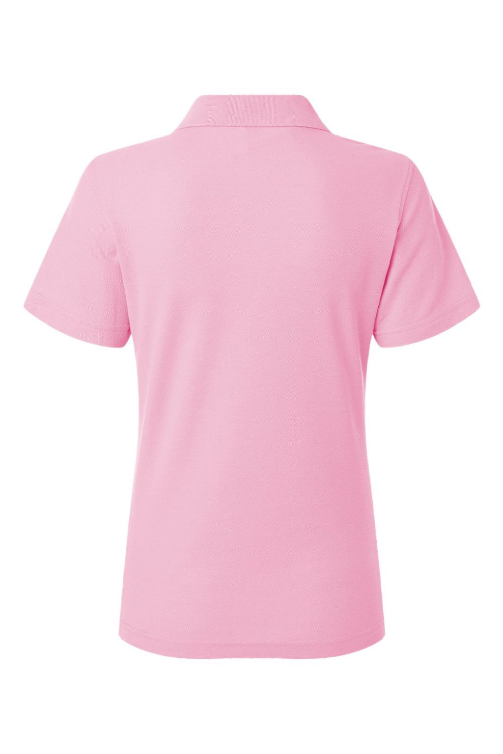 AllPro 62800L Womens Pique Short Sleeve Polo Shirt Light Pink Flat Back