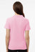 AllPro 62800L Womens Pique Short Sleeve Polo Shirt Light Pink Model Back