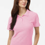 AllPro Womens Wrinkle Resistant Pique Short Sleeve Polo Shirt - Light Pink - Coming Soon