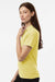 AllPro 62800L Womens Pique Short Sleeve Polo Shirt Light Yellow Model Side