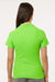 AllPro 62800L Womens Pique Short Sleeve Polo Shirt Lime Green Model Back