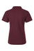 AllPro 62800L Womens Pique Short Sleeve Polo Shirt Maroon Flat Back