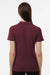 AllPro 62800L Womens Pique Short Sleeve Polo Shirt Maroon Model Back