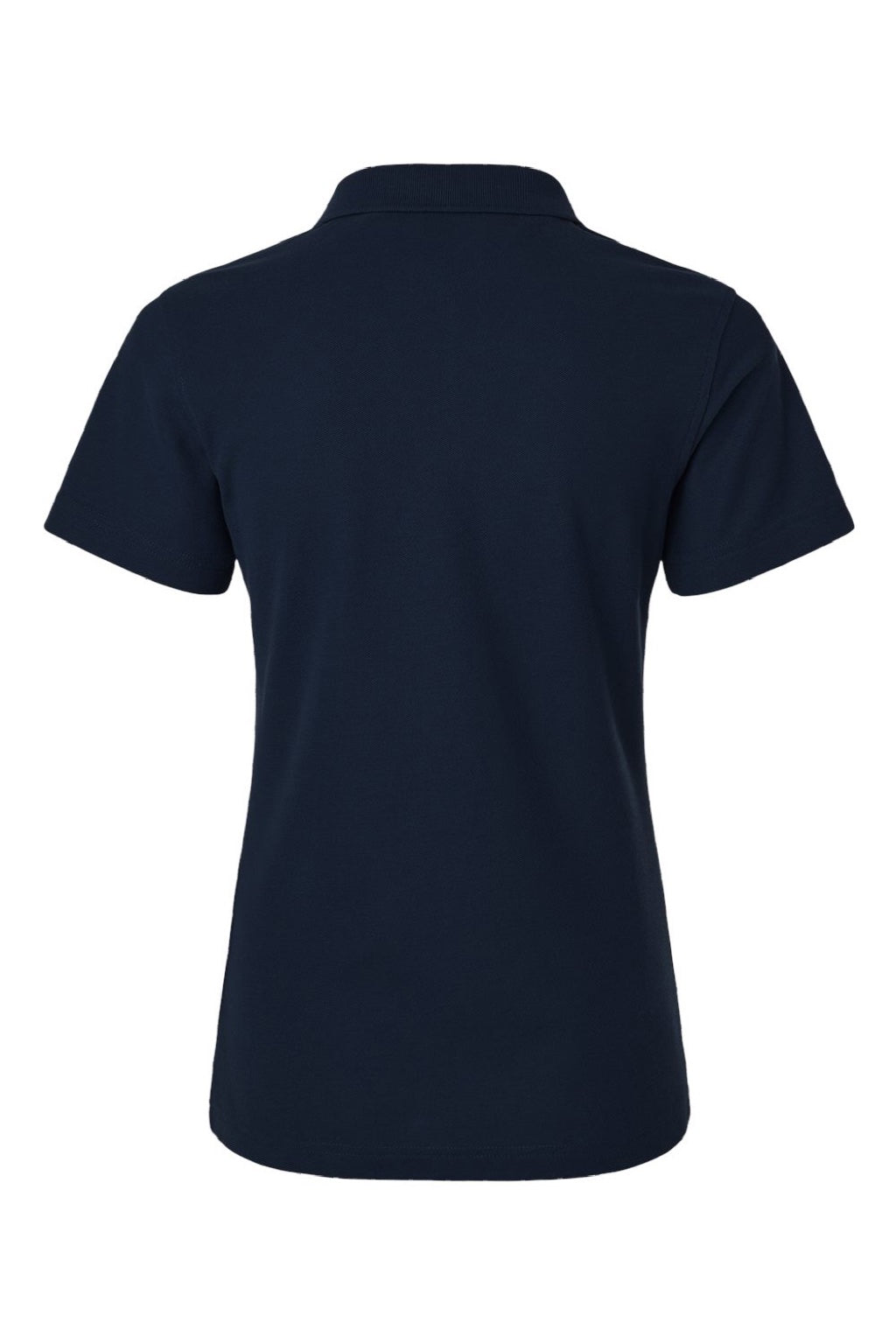 AllPro 62800L Womens Pique Short Sleeve Polo Shirt Navy Blue Flat Back