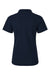 AllPro 62800L Womens Pique Short Sleeve Polo Shirt Navy Blue Flat Back