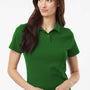 AllPro Womens Wrinkle Resistant Pique Short Sleeve Polo Shirt - Olive Green - Coming Soon
