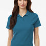 AllPro Womens Wrinkle Resistant Pique Short Sleeve Polo Shirt - Pacific Blue - Coming Soon
