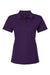 AllPro 62800L Womens Pique Short Sleeve Polo Shirt Purple Flat Front