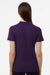 AllPro 62800L Womens Pique Short Sleeve Polo Shirt Purple Model Back