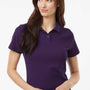 AllPro Womens Wrinkle Resistant Pique Short Sleeve Polo Shirt - Purple - Coming Soon