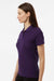 AllPro 62800L Womens Pique Short Sleeve Polo Shirt Purple Model Side