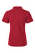AllPro 62800L Womens Pique Short Sleeve Polo Shirt Red Flat Back