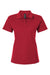 AllPro 62800L Womens Pique Short Sleeve Polo Shirt Red Flat Front
