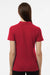 AllPro 62800L Womens Pique Short Sleeve Polo Shirt Red Model Back