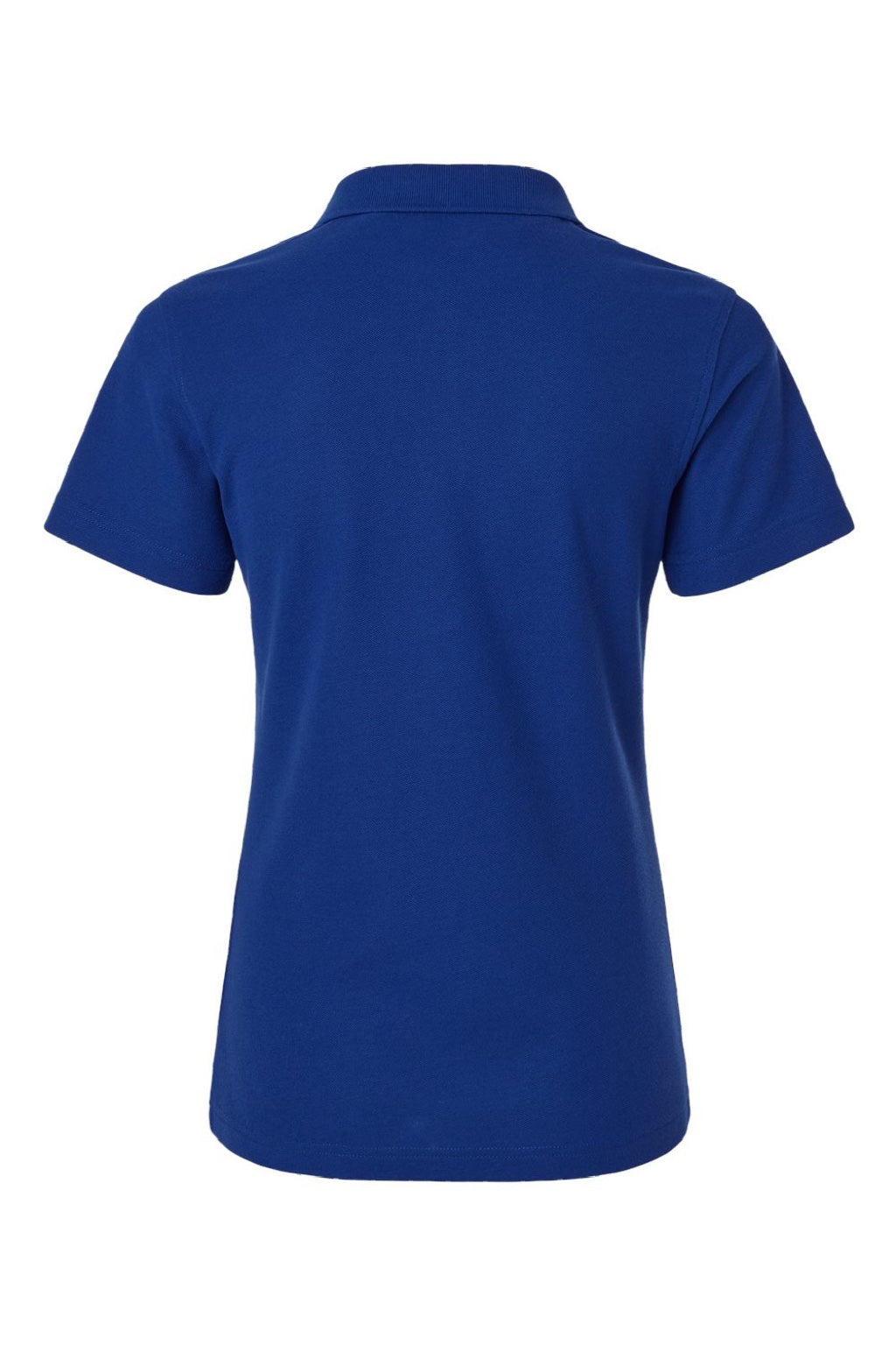 AllPro 62800L Womens Pique Short Sleeve Polo Shirt Royal Blue Flat Back