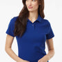 AllPro Womens Wrinkle Resistant Pique Short Sleeve Polo Shirt - Royal Blue - Coming Soon