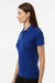 AllPro 62800L Womens Pique Short Sleeve Polo Shirt Royal Blue Model Side