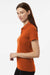AllPro 62800L Womens Pique Short Sleeve Polo Shirt Rust Orange Model Side