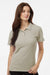 AllPro 62800L Womens Pique Short Sleeve Polo Shirt Sand Brown Model Front