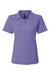AllPro 62800L Womens Pique Short Sleeve Polo Shirt Violet Purple Flat Front