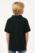 AllPro 62800Y Youth Pique Short Sleeve Polo Shirt Black Model Back