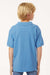 AllPro 62800Y Youth Pique Short Sleeve Polo Shirt Carolina Blue Model Back