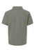 AllPro 62800Y Youth Pique Short Sleeve Polo Shirt Greystone Flat Back