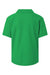 AllPro 62800Y Youth Pique Short Sleeve Polo Shirt Kelly Green Flat Back