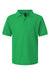AllPro 62800Y Youth Pique Short Sleeve Polo Shirt Kelly Green Flat Front